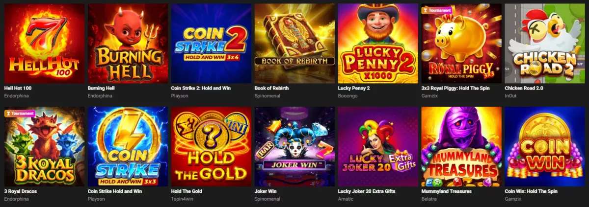 GGBet casino games